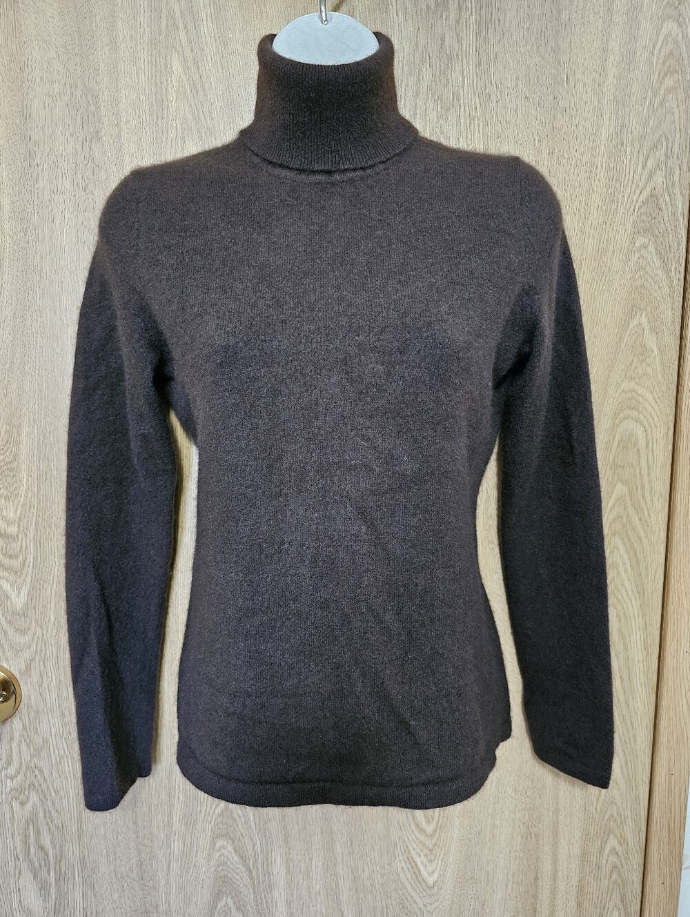 Cashmere Sweater Thick Dark Chocolate Brown Size XS Small